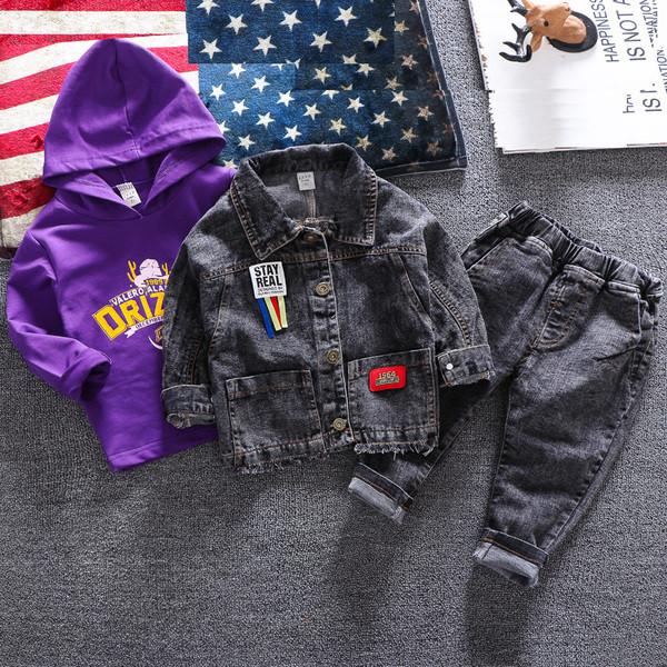 Set copii model nou pentru baieti in trei parti