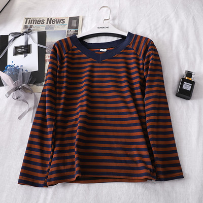 Bluză casual de damă cu mâneci lungi și decolteu în V