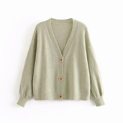 Cardigan dama cu nasturi - model larg