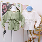 Napi női szett blúz + nadrág fehér, zöld és fekete színben