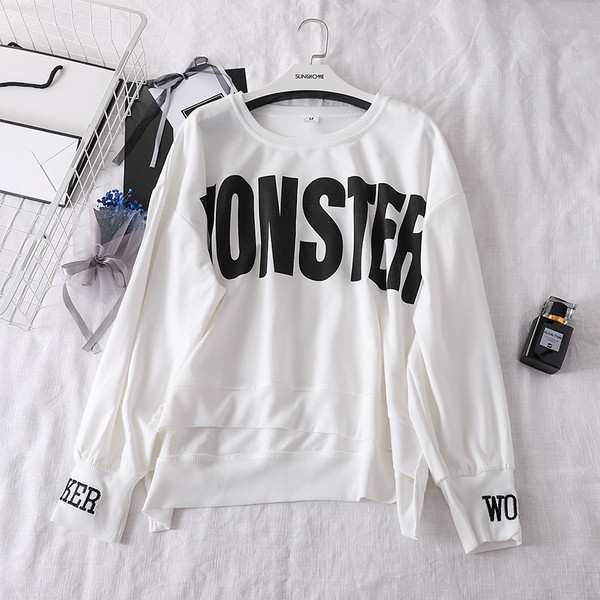 Bluză de damă în galben și alb cu inscripție