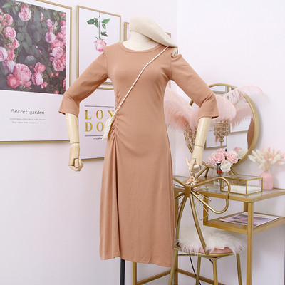 Rochie casual dama cu maneci 7/8 in mai multe culori