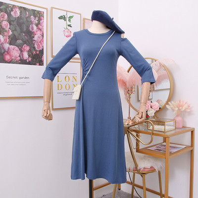 Rochie casual dama cu maneci 7/8 in mai multe culori