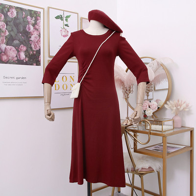 Rochie casual dama cu maneci 7/8 in mai multe culori