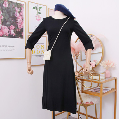 Rochie casual dama cu maneci 7/8 in mai multe culori