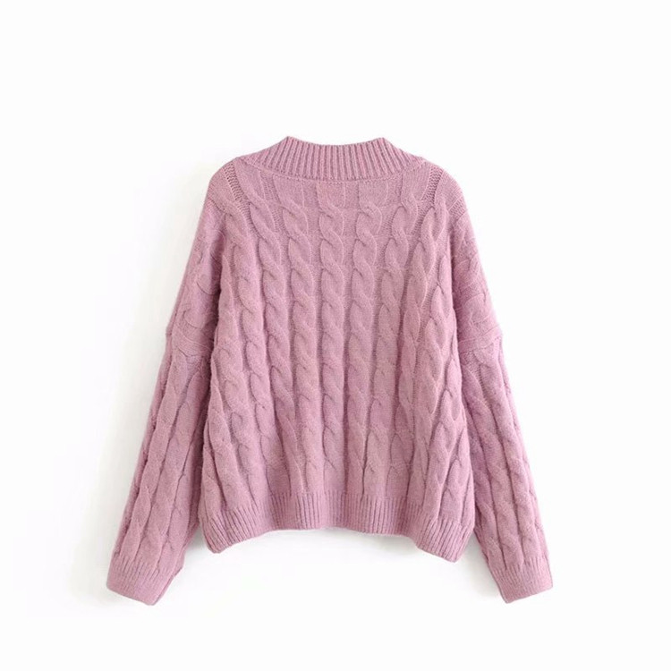 Női pulóver V-nyakkal, három színben