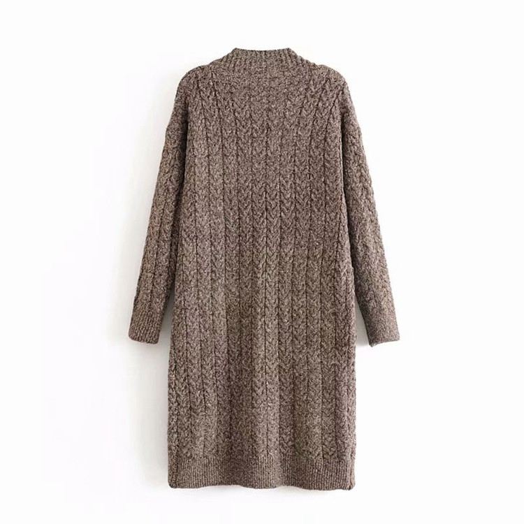 Cardigan lung de damă cu buzunare - trei culori