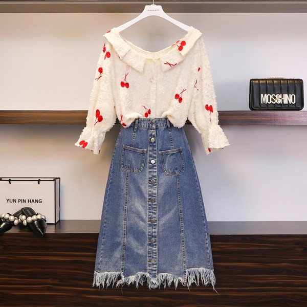 Set de femei de ultimă oră din două părți cu mărimi până la 4XL