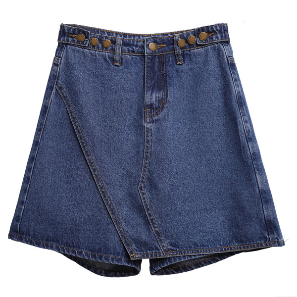 Szoknya - nadrág két színben, magas derékkal