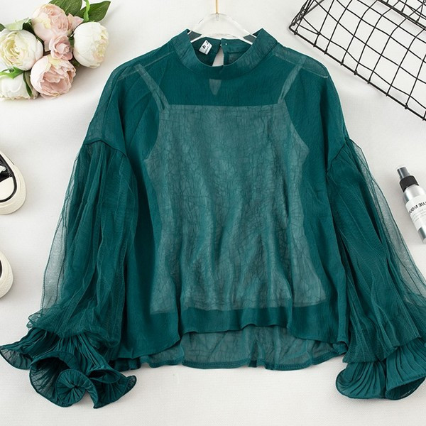 Új modell széles ujjú női blúz - többféle színben