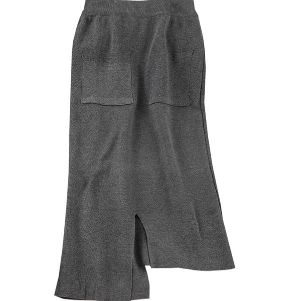 Fusta de dama asimetrica cu buzunare in mai multe culori