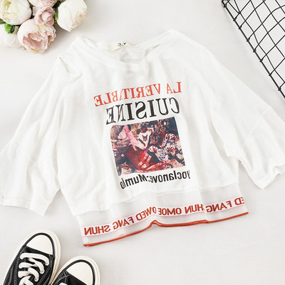 Modern női póló O-nyakú - többféle színben