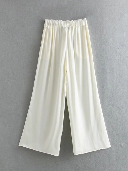 Elasztikus derékkal rendelkező női nadrág több színben