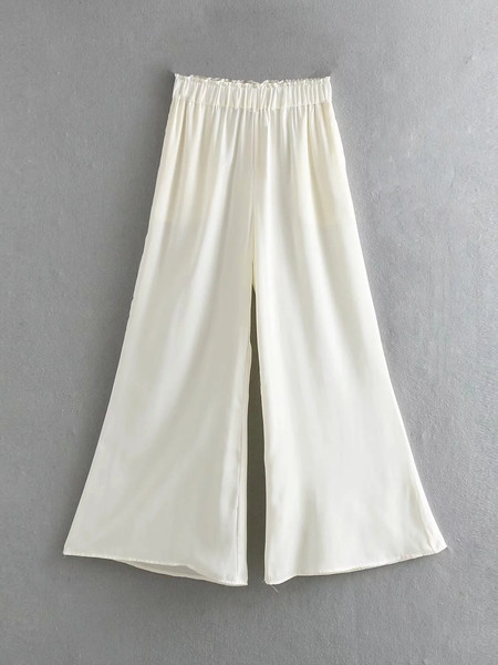 Elasztikus derékkal rendelkező női nadrág több színben