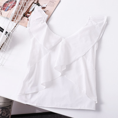 Actual maiou de damă cu decolteu în V în trei culori