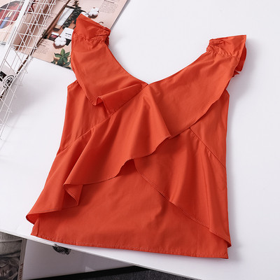 Actual maiou de damă cu decolteu în V în trei culori