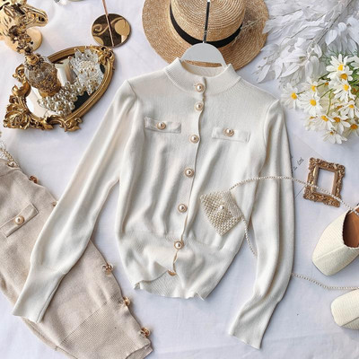 Vesta eleganta de dama cu guler si nasturi in forma de O in mai multe culori