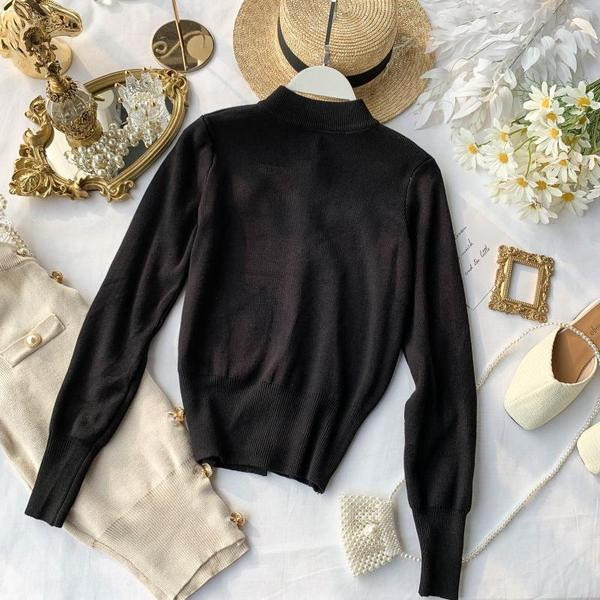 Vesta eleganta de dama cu guler si nasturi in forma de O in mai multe culori