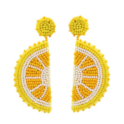 Cercei casual dama in galben