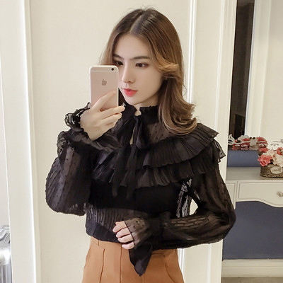 Cămașă actuală de damă în alb-negru