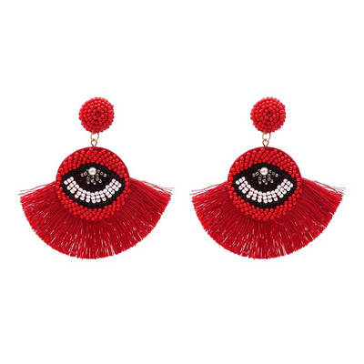 Stílusos női lógó fülbevaló három színben