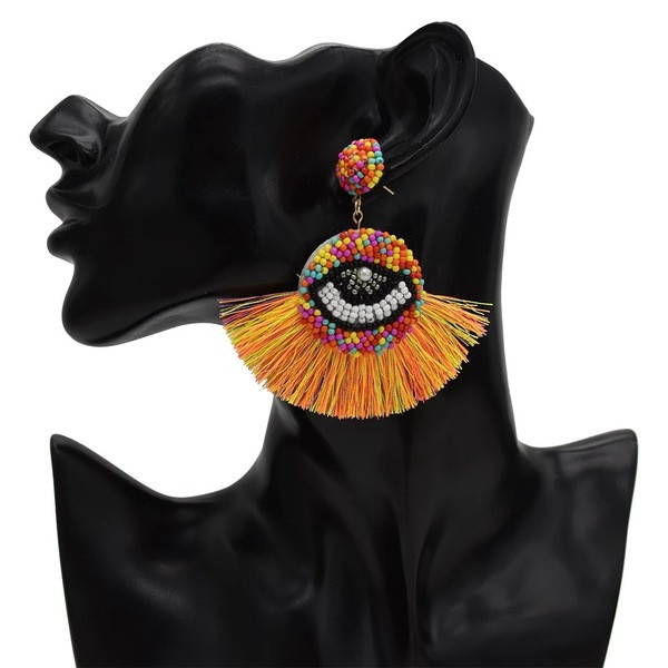 Stílusos női lógó fülbevaló három színben