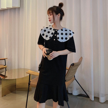 Rochie casual dama de culoare neagra - model croiat