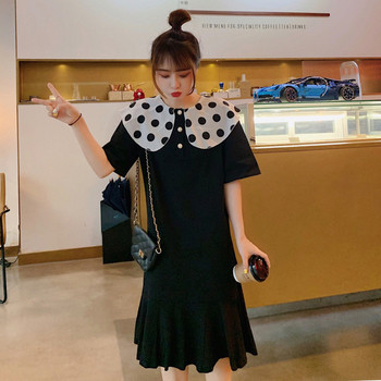 Rochie casual dama de culoare neagra - model croiat