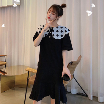 Rochie casual dama de culoare neagra - model croiat