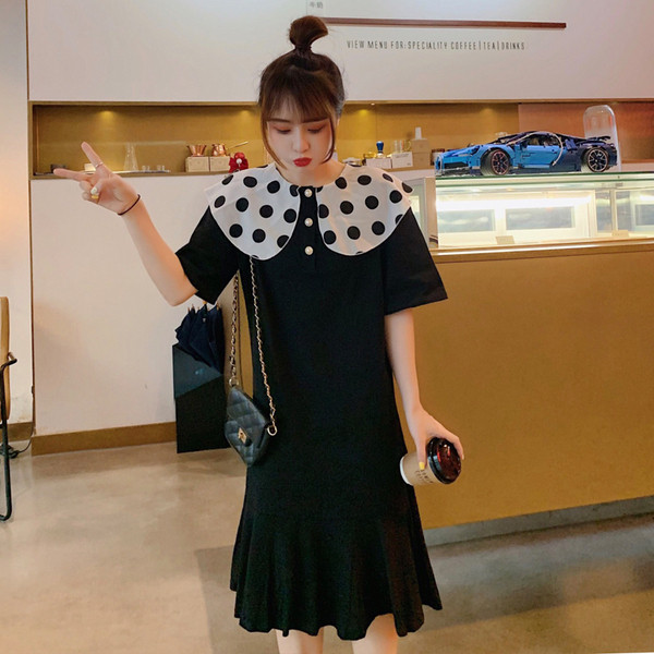 Rochie casual dama de culoare neagra - model croiat