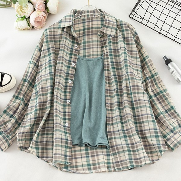 Új modell stílusos női ing + felső két színben