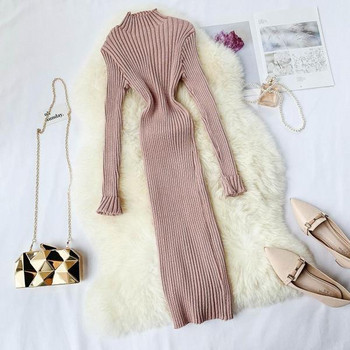 Aktuális női hosszú ruha vékony kötésből több színben