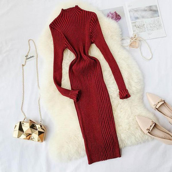 Aktuális női hosszú ruha vékony kötésből több színben