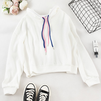 Modern női pulóver kapucnival több színben