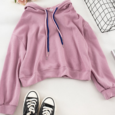 Modern női pulóver kapucnival több színben