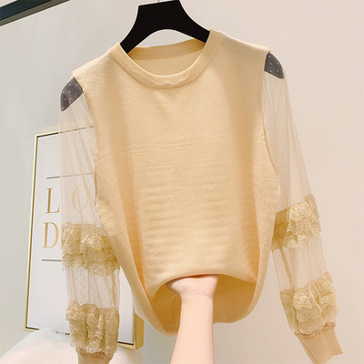 Modern női tüll blúz négy színben