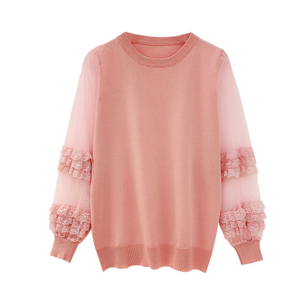 Modern női tüll blúz négy színben