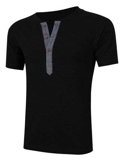 Lezser férfi póló gombokkal, két színben