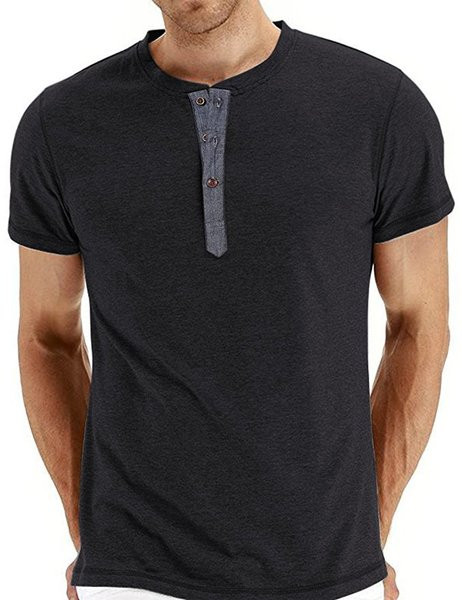 Lezser férfi póló gombokkal, két színben