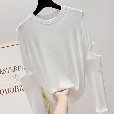 Modern női blúz O-nyakkal, négy színben