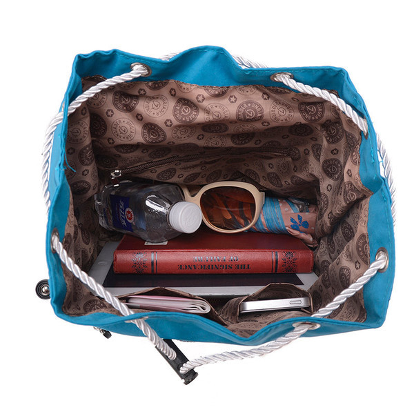 Rucsac casual dama cu fermoar si cravate in mai multe culori