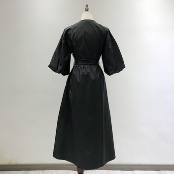 Női ruha V - nyakkivágással és 3/4 ujjú - szabású modell