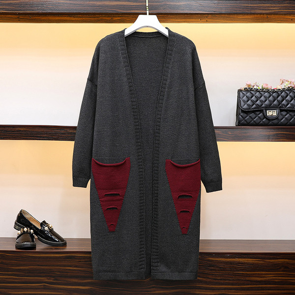 Alkalmi női hosszú kardigán több színben 4XL méretig