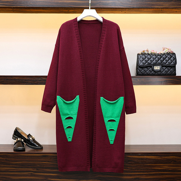 Alkalmi női hosszú kardigán több színben 4XL méretig