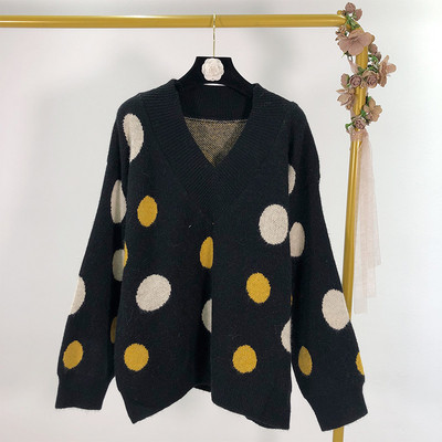 Női pulóver V-nyakkal, két színben