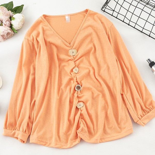 Modern női blúz több színben, gombokkal