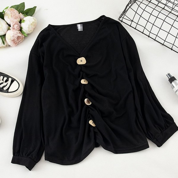 Modern női blúz több színben, gombokkal