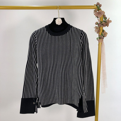 Női csíkos pulóver három színben