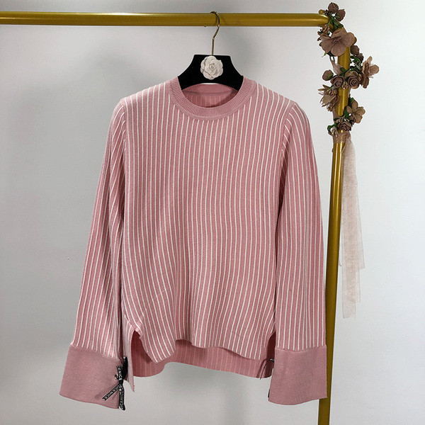 Női csíkos pulóver három színben