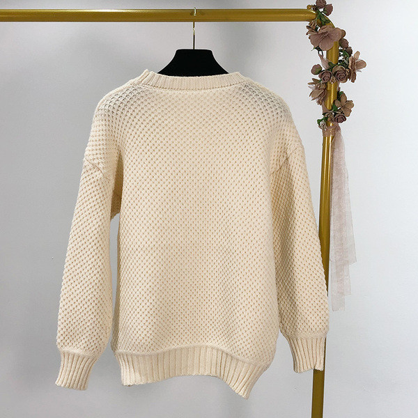 Ovális nyakkivágású pulóver két színben